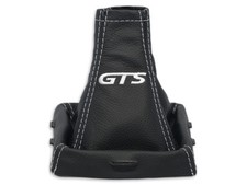 SCHALTMANSCHETTE FUR OPEL VECTRA C SIGNUM SCHALTSACK LEDER STICKEREI GTS WEISS 
