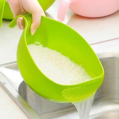 Rice Washing Filter Strainer Basket Colander Sieve Fruit Bowl Drainer Tools
