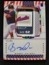 2021 National Treasures Baseball Bobby Dalbec Rookie Patch Auto Stars & Stripes.