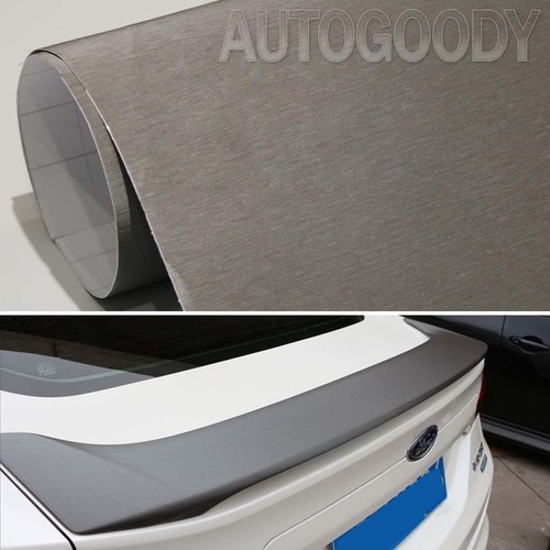 Brushed Aluminum Vinyl Film Metallic Wrap Sticker Decal Bubble Free Air Release - Picture 11 of 31