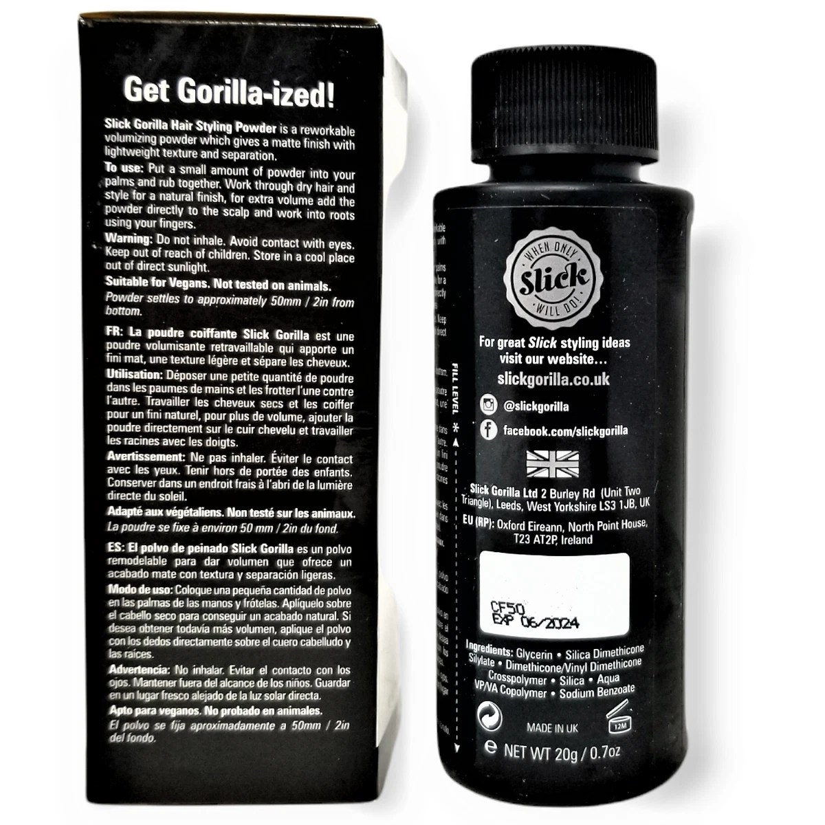 Slick Gorilla Hair Styling Powder (20g/0.7oz)