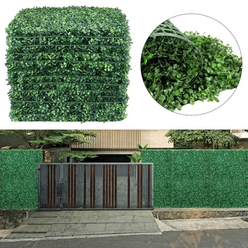 6X Artificial Plant Flower Wall Panels Realistic Grass Privacy In/Outdoor Garden - Picture 14 of 15