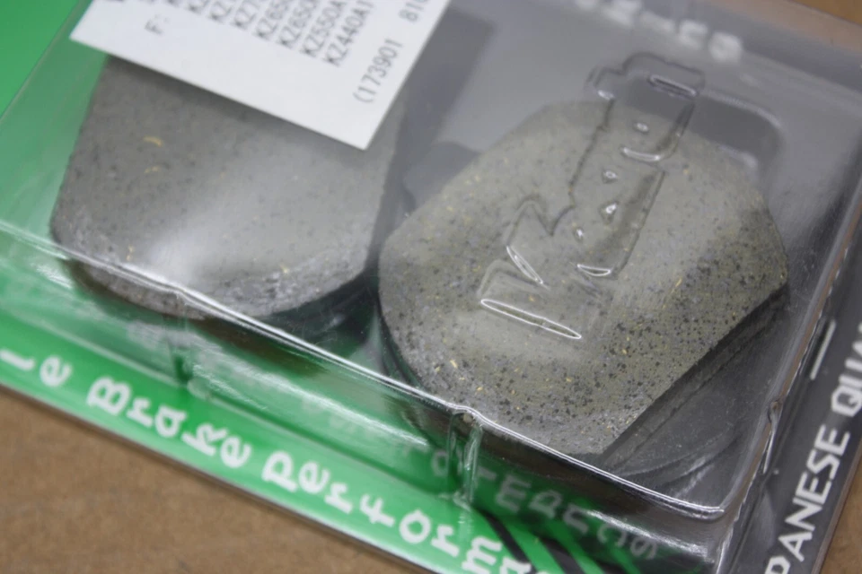 KAWASAKI KH400 KZ250 KZ440 KH500 PASTILLAS DE FRENO DELANTERAS ORGÁNICAS VESRAH HECHAS EN JAPÓN Foto 3 de 4