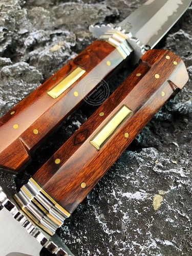 HANDMADE JAPANESE SKD-11 STEEL HUNTING KNIFE SURVIVAL BOWIE KNIFE FULL TANG - Picture 5 of 9