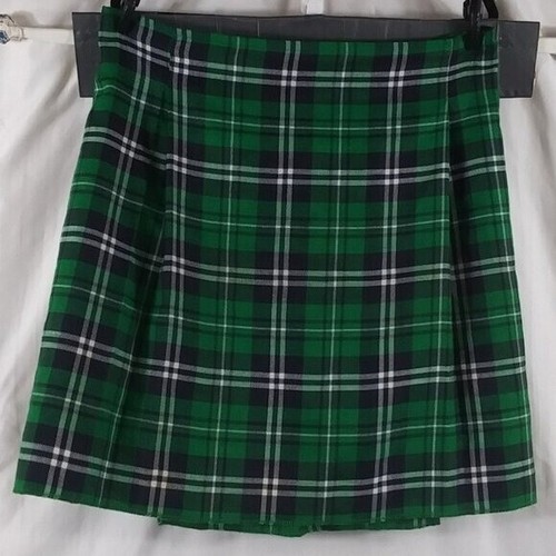 Falda plisada Suit Yourself Costume Co para mujer verde a cuadros tartán talla L/XL - Imagen 2 de 8