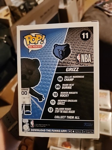 Funko Pop! Mascotas de la NBA Memphis Grizz Funko Pop! Figura Vinilo #11 Pop Protector - Imagen 4 de 7