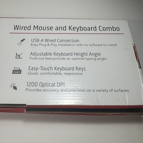 AK0000057 - CODi Wired USB Keyboard And Mouse Combo - NEW in box - Picture 7 of 7
