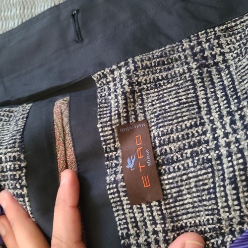 Etro Milano Cotton Coat Navy Blue Size M - Picture 8 of 10