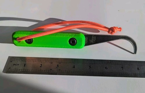 Herramienta corta para cortar grietas de prospección de oro de 8 pulgadas delgada .032" 1095 de acero con resorte - Imagen 4 de 6