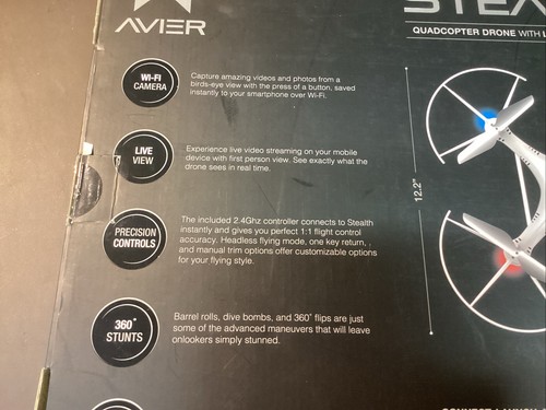 Avier QUADCOPTER DRONE WITH WI-FI CAMERA , BRAND NEW - Picture 5 of 7
