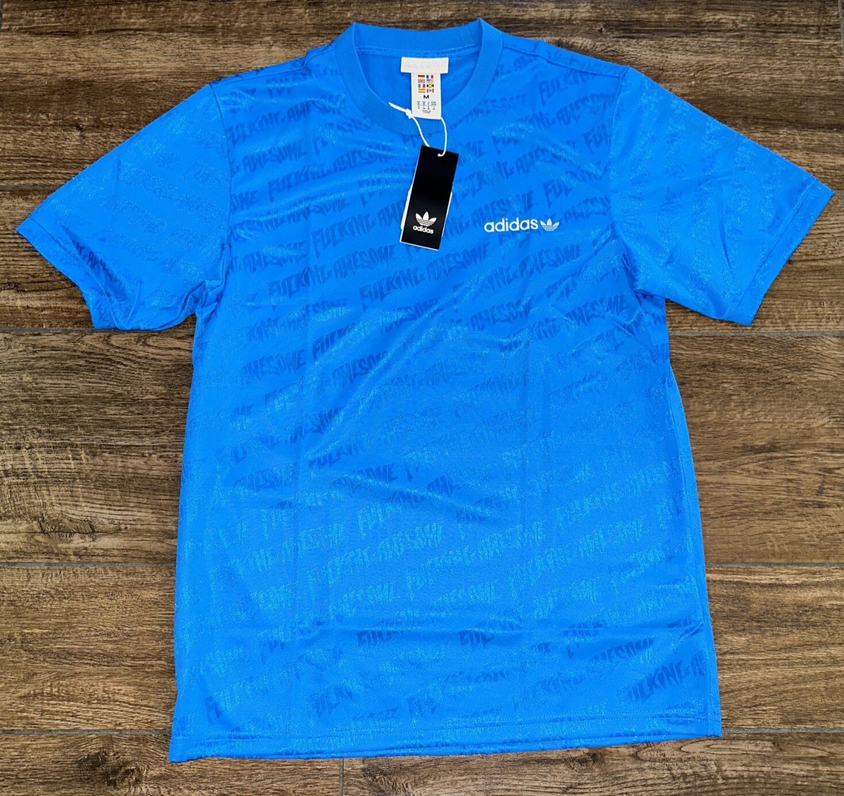 FuckingAwesome FA X Adidas Jacquard Jersey TOP SHIRT MENS M FuckingAwesome FA X Adidas Jacquard Jersey TOP SHIRT MENS M
