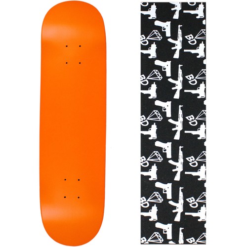 Skateboard Deck Pro 7-Ply Canadian Maple NEON ORANGE With Griptape 7.5" - 8.5" - Picture 12 of 20