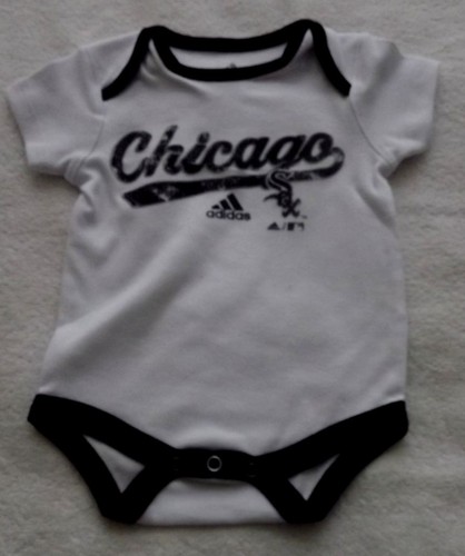 INFANT SIZE 3-6M 3-6 MONTH MLB CHICAGO WHITE SOX 3-PACK BODYSUITS ROMPER SET NWT - Picture 4 of 4