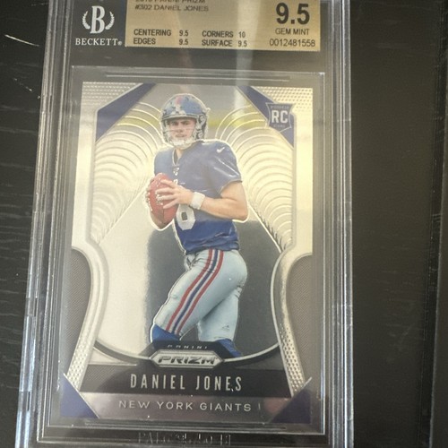2019 Panini Prizm - Daniel Jones Rookie Card #302 RC BGS 9.5 GEM MINT Colts