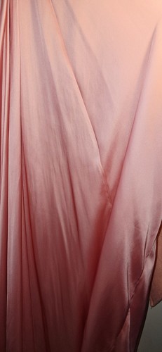 ZARA 2025 DUSTY PINK POLY SILK SATIN DRAPED SULTRY SEXY SLIP DRESS SOLD OUT - Picture 17 of 21