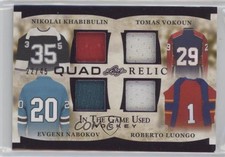 2022-23 Leaf ITG Used Purple 22/45 Nikolai Khabibulin Evgeni Nabokov HOF 0n64