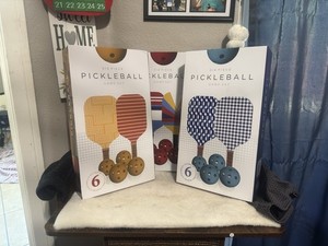 Pickleball Paddle & Ball Set (Boxed) - 2 Paddles, 4 Balls, 6-Piece Set