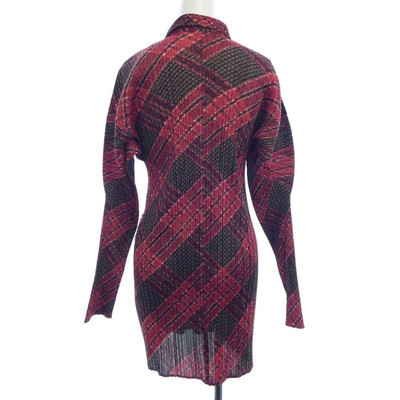 PLEATS PLEASE ISSEY MIYAKE◆長袖カットソー/3/ポリエステル/BRW/無地/pp53-jk681 PLEATS PLEASE プリーツプリーズ PP33-FK351 ISSEY MIYAKE