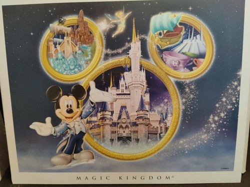Walt Disney World Parks - Sammler Set 4 - Mickey Lithographien - 11"x14" - Echtheitszertifikat  - Bild 2 von 8
