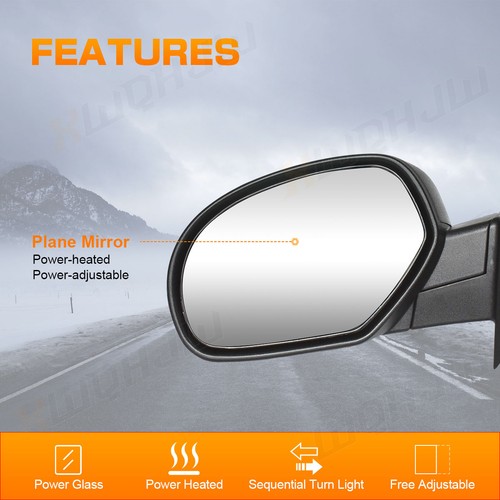 XWQHJW For GMC Sierra 1500 2007-2013 Door Mirror Passenger Side Heated⭐ - Picture 3 of 9