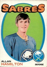 1971-72 O-Pee-Chee SET BREAK #49 Al Hamilton Crease