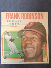 Rare 1970 TOPPS MLB POSTERS 19of24 - 9" x 9 3/4" ●Please Read The Description●