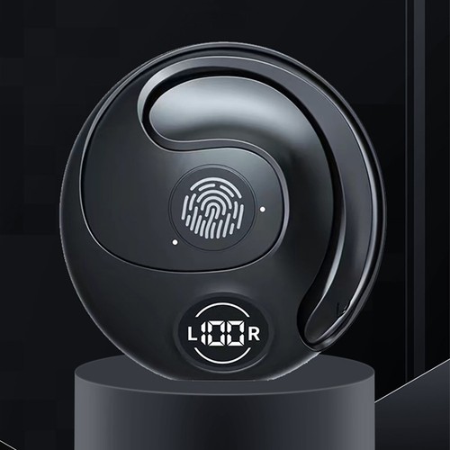 Bluetooth 5.3 Headset Wireless Earphones Earbuds Stereo Headphones Ear Hook - Foto 9 di 19