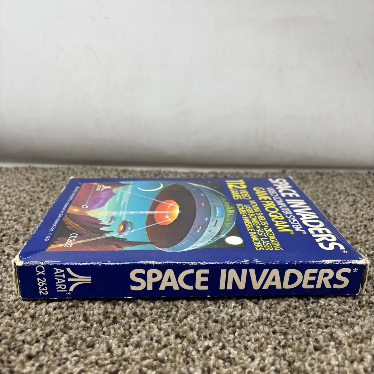 SPACE INVADERS - Vintage Atari 2600 - CX2632 Complete In Box