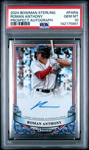 2024 Bowman Sterling Roman Anthony Prospect Auto #PA-RA PSA 10 Gem Mint