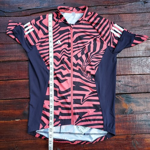 Adidas Essentials 3-Stripes Fast Zebra Cycling Jersey NWT Size M $120 IN4591 - Picture 5 of 11