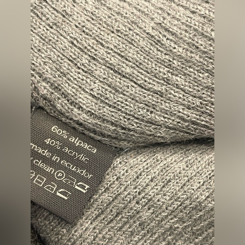 NWT Shupaca Alpaca Beanie Hat Alpaca Black Gray Gorpcore | eBay
