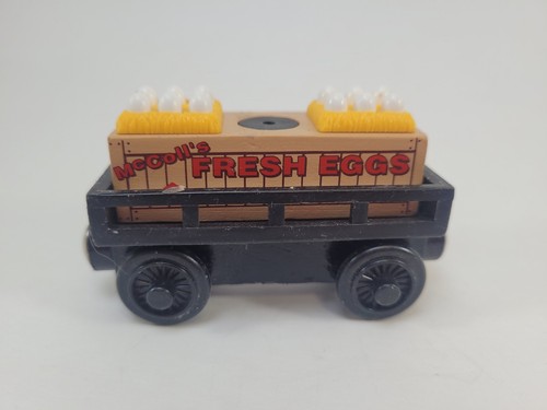 Thomas & Friends Train Tank Engine Wooden Railway Wood Black Orange EGG CAR