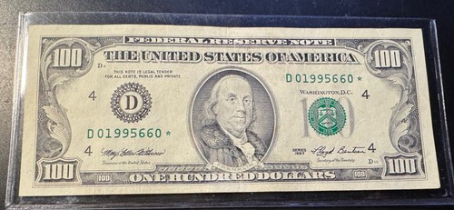 $100 Star Note  1993  Uncirculated - Picture 1 of 2