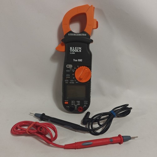 Klein Tools CL2000 400A 600V CAT III True RMS Electrical Clamp Multimeter Leads