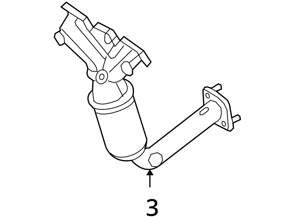 Ford Mercury Fusion Milan 2007-2008 colector ASM - escape 7E5Z5G232aa - nuevo Foto 3 de 3