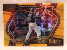 2023 Panini Select Colson Montgomery True Gold Prizm Diamond Level 10/10 Bookend