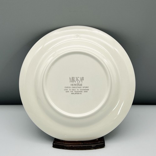 MIKASA CHRISTMAS STORY Dinner & Salad PLATES LOT SET 4 Heritage GREEN TRELLIS - Picture 10 of 14