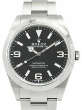 Orologio usato da uomo ROLEX Explorer 1 214270 misura cassa nera 39 mm #33104