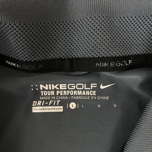 Camisa de golf Nike para hombre grande manga larga gris gira de trabajo rendimiento atlético - Imagen 10 de 12