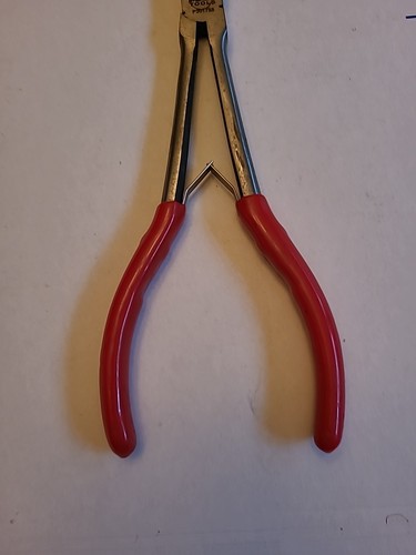 Mac Tools P301733 11" Extended Reach Bent Tip Needle Nose Pliers Spring Action - Picture 3 of 6