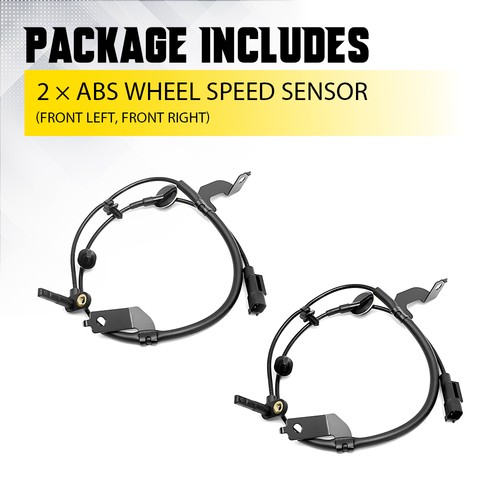 Juego de sensores ABS de 2 velocidades lado del conductor pasajero delantero derecho derecho derecho para Chrysler 200 - Imagen 10 de 13