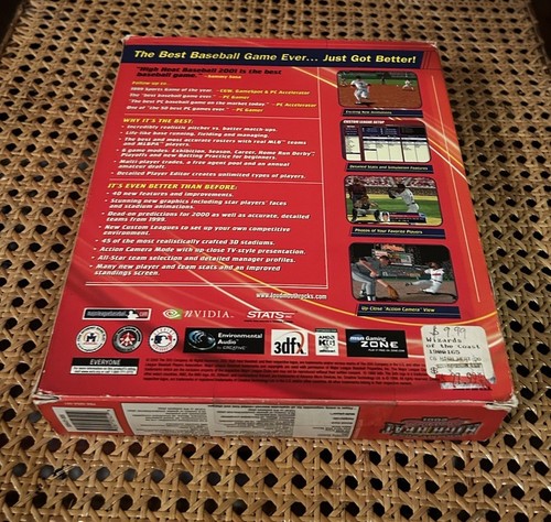 Sammy Sosa High Heat Baseball 2001: Championship Edition PC 2000 Big Box Sealed - Picture 11 of 11