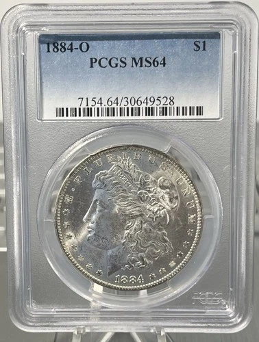 1884-O Morgan Dollar PCGS MS 64 .
