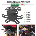 Foldable License Plate Bracket Holder Mount for CB190R CB500F CB600F CB650R 650F