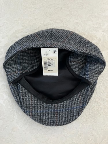 Wool Flat Cap with Ear Flaps Saks Fifth Avenue Mens Size 7 3/8 Made in Italy NEW - Picture 2 of 10