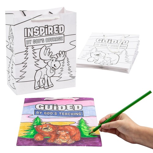 Color Your Own Great North VBS Take Home Taschen - 7 1/4" x 9", 12 Stück - Bild 1 von 1