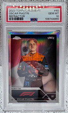 2023 Topps Chrome F1 Oscar Piastri REFRACTOR RC PSA 10 Rookie Mclaren