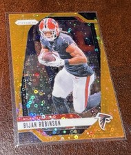 2024 Panini Prizm - Bijan Robinson #11 Orange Disco Atlanta Falcons