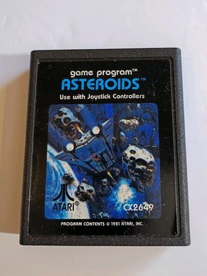 Asteroids (Atari 2600, 1981) Video Game Program CX2649 Classic Arcade 