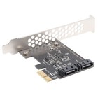 PCIe PCI Express to SATA3.0 2-Port  III 6G Expansion Controller Card7855